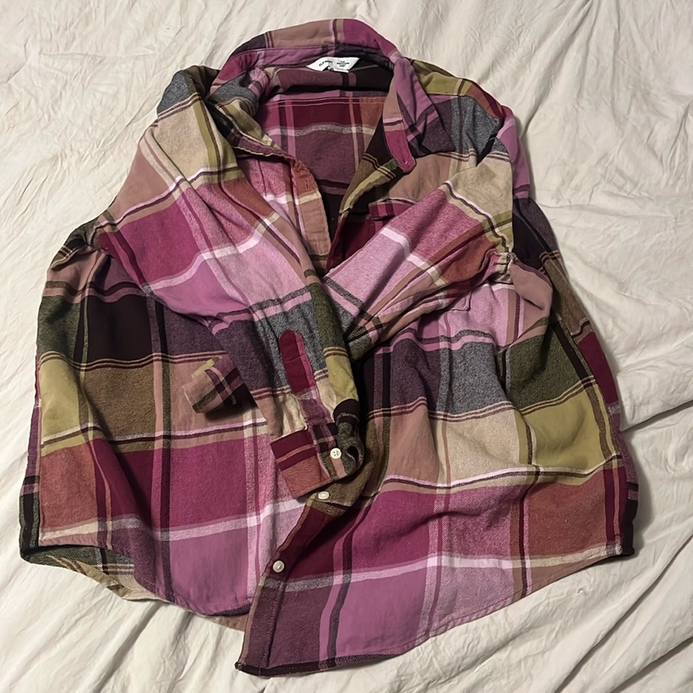 OLD NAVY Boyfriend Shirt Flannel